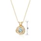 Forever Facets 18kt. Gold Aquamarine Love Knot Necklace - image 1