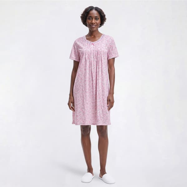 Womens Sophia by Rene Rofe(R) Ditsy Floral Lace Trim Nightgown