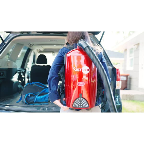 Atrix Jet Red HEPA Backpack Vacuum