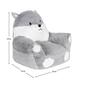 Trend Lab&#174; Plush Grey Fox Chair & Blanket - image 2