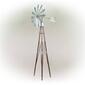 Alpine Rustic Bronze & Silver Metal Windmill - image 1