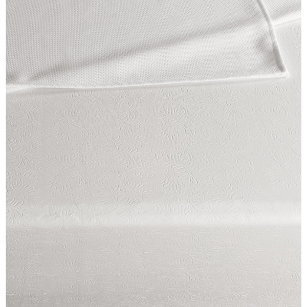 Threadmade Embossed Vinyl Cushioned Flannel Backing Tablepad