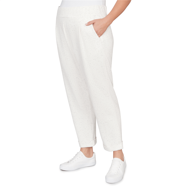 Plus Size Ruby Rd. Jetsetter Ultra Soft Knit Cuffed Sweatpants