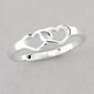 Marsala Double Heart Pinky Ring - image 1