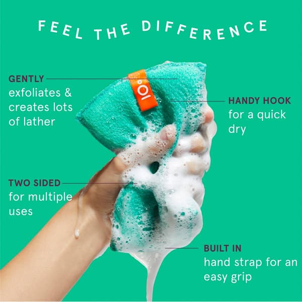 Cleanlogic 2-in1 Body Exfoliators Sensitive Skin Body Scubber