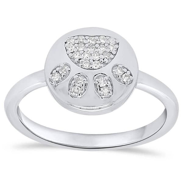 Nova Star(R) 1/10ctw. Lab Grown Diamond Paw Ring in Sterling Silver - image 