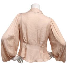 Juniors A. Byer Leopard Ruffle Button Front Blouse