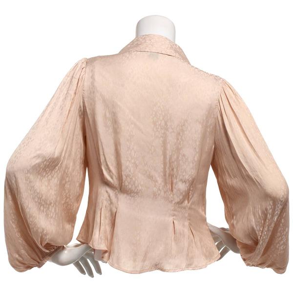 Juniors A. Byer Leopard Ruffle Button Front Blouse