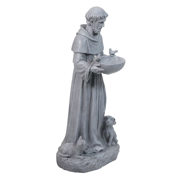 Northlight Seasonal 17in. St. Francis Bird Feeder Statue