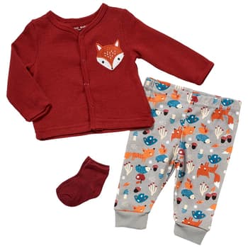 Baby Unisex (NB-9M) Emporio Baby 3pc. Fox Fun Thermal Pants Set - Boscov's