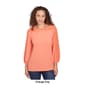 Womens Ruby Rd. Bella Vista Blouse Knit Top with Lace Trim - image 5