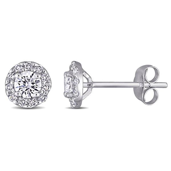 Diamond Classics(tm) 3/4ctw. Diamond 14kt. White Gold Earrings - image 