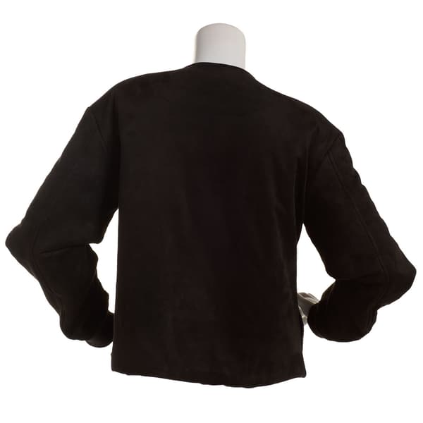Womens Nicole Miller Checkered Studded Jacket w/Piping