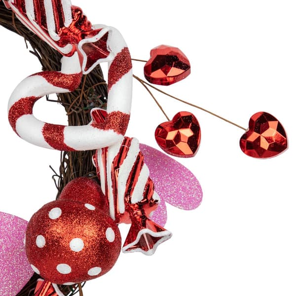 Northlight Seasonal Candies & Hearts Valentine''s Day Wreath