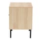 Baxton Studio Caterina Natural Brown Wood 1-Door Nightstand - image 5