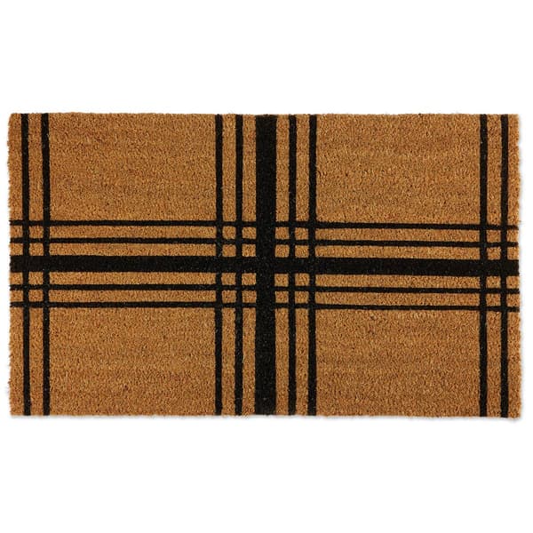 Design Imports Farmhouse Plaid Doormat - image 