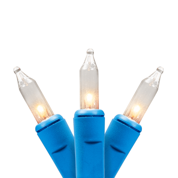 Northlight 60ft. Blue Wire Mini Christmas Commercial Light Set - image 