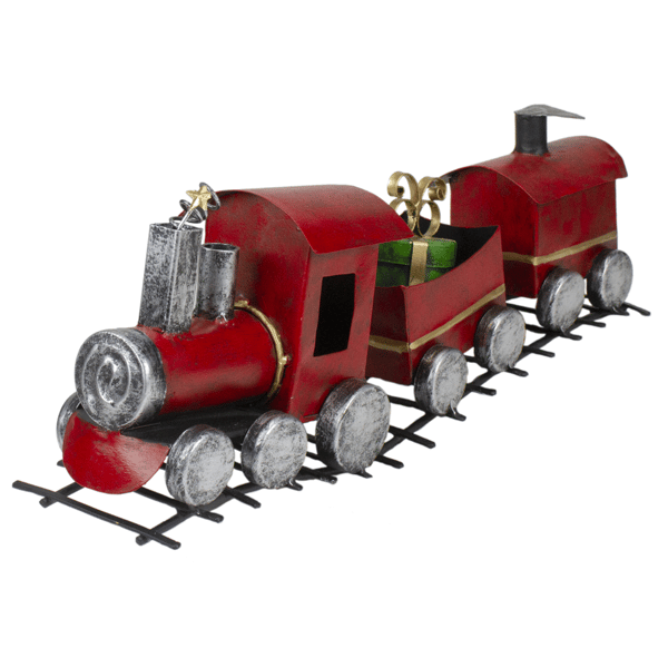 Northlight Red & Silver Triple Car Train Christmas Decoration