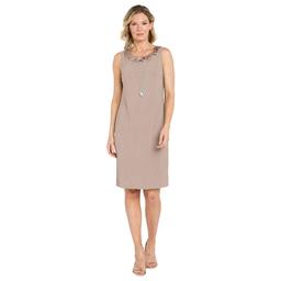 Petites R&M Richards 3/4 Sleeve Foil Jacket Dress