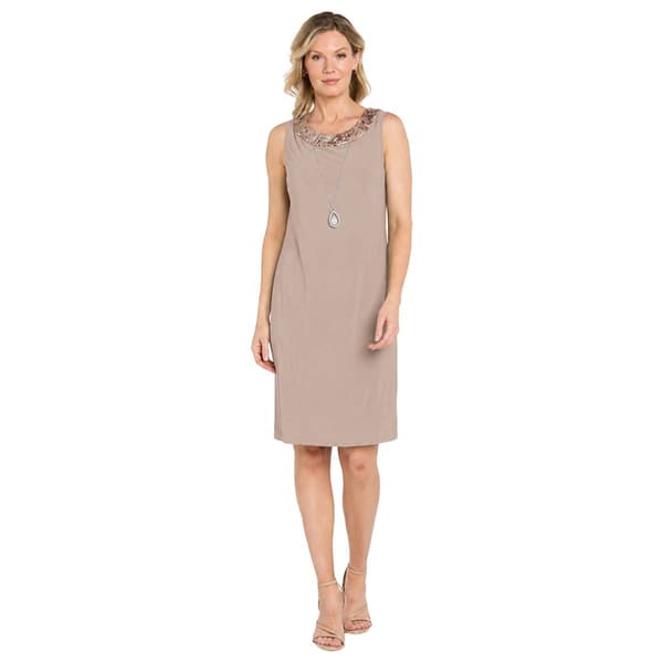 Petites R&M Richards 3/4 Sleeve Foil Jacket Dress