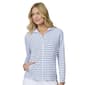 Womens Free Country Sunfree Full Zip Stripe Sun Shirt - image 1