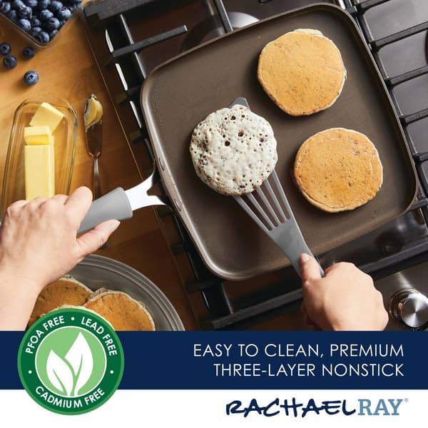 Rachael Ray Cook + Create 11in. Nonstick Aluminum Griddle Pan