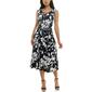 Womens Nina Leonard Sleeveless Floral Midi Dress - image 1