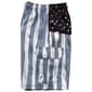 Young Mens SURFZONE&#174; Photo Real Flag Swim Trunks - Black/White - image 2