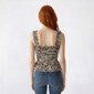 Juniors Wallflower Nylan Smock Peplum Top - image 1