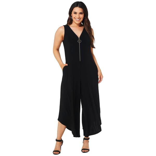 Womens Sami & Jo Sleeveless Zip Neck Jumpsuit