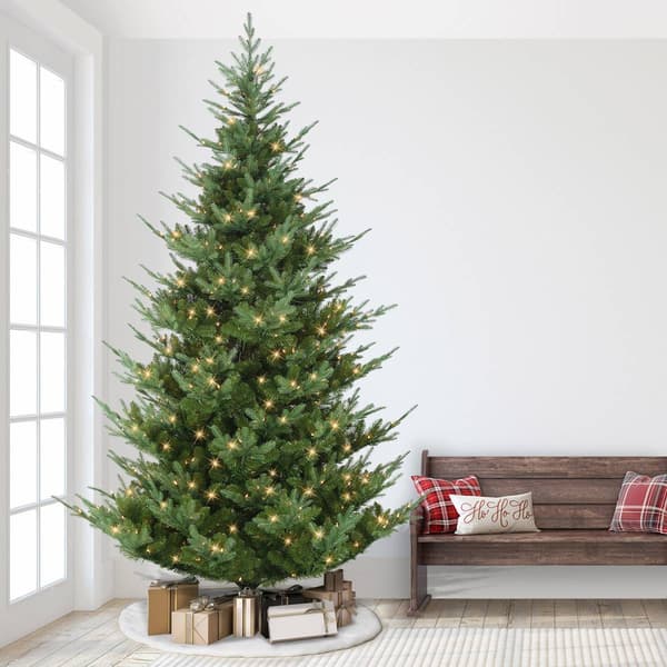 Puleo International 9ft. Pre-Lit Hillside Spruce Christmas Tree