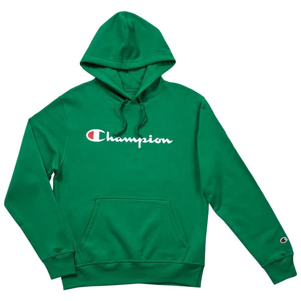 Mens Champion Graphic Fleece Hoodie Fresh Green Leaf Boscov s