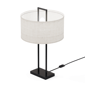 Infibrite 25in. Modern Structure Table Lamp with Textured Shade - image 1
