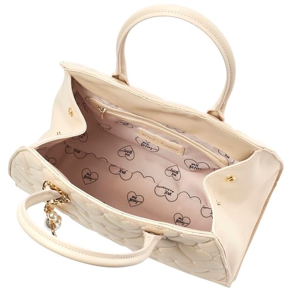 Betsey Johnson Heart Quilted Satchel