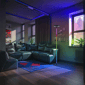Simplee Adesso Luther RGB Color Changing Torchiere - image 5