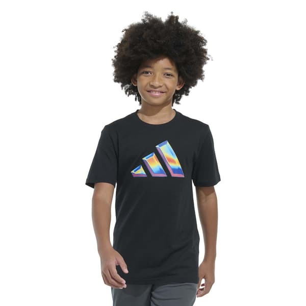 Boys (8-20) adidas(R) Short Sleeve T Heat Map Logo Tee