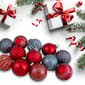 Northlight Red & Blue Glass Ball Christmas Ornaments - image 3