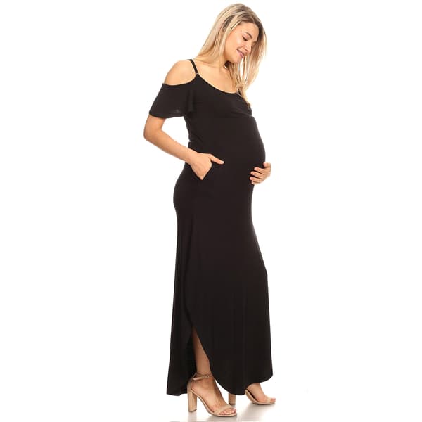 Womens White Mark Reta Maternity Maxi Dress