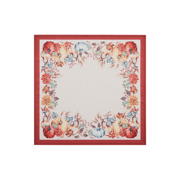 Threadmade Botanical Harvest Pumpkin Engineered Napkins -Set of 4