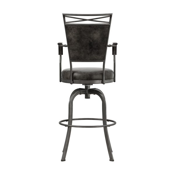 HH2 Home Bridgetown Tilt Upholstered Bar Height Swivel Stool