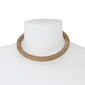 Steve Madden Gold Rope Mesh Glistening Pave Collar Necklace - image 2