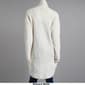 Juniors Pink Rose Mossy Shaker Round Hem Open Cardigan - image 2