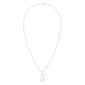 Nova Star® Sterling Silver Lab-Grown Diamond Initial S Pendant - image 2