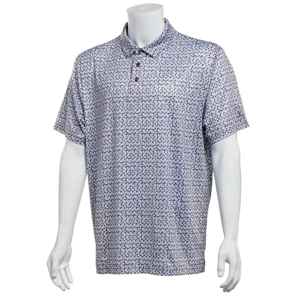 Mens PGA Tour(R) Abstract Geo Short Sleeve Polo - image 