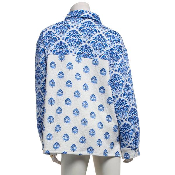 Womens MUK LUKS® Quilted Patchwork Tile Pajama Shacket