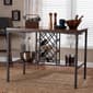 Baxton Studio Vintner Industrial Pub Table w/ Built-In Wine Cage - image 7
