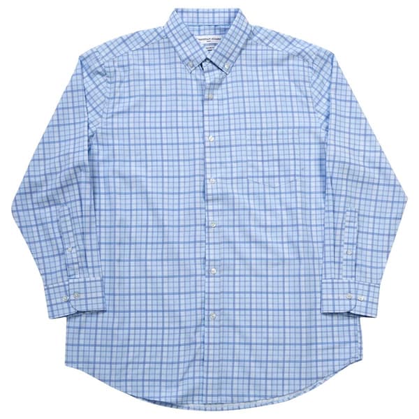 Mens Christian Aujard Plaid Regular Fit Performance Dress Shirt - image 
