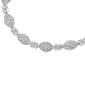 Haus of Brilliance Sterling Silver Diamond Pear Bracelet - image 2