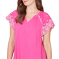 Petite Ruby Rd. Hothouse Florals Embroidery Sleeve Blouse - image 5