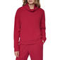 Womens DKNY Sport Fulton Rib Funnel Neck Pullover With Logo Patch - image 1